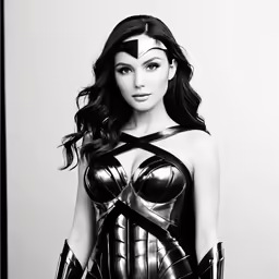 a beautiful lady dressed in a costume posing for a picture