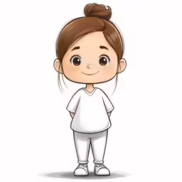 the female avatar is an asian american child