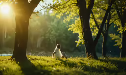 there is a woman that is sitting on the grass