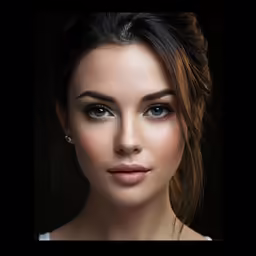 a young lady with an elegant makeup look