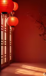 a table with three lamps is lit up