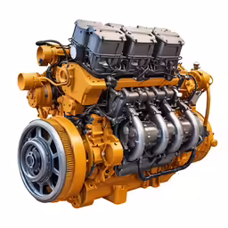 a large motor is shown with two engines