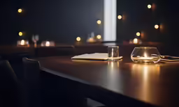a table with a couple of glasses next to each other