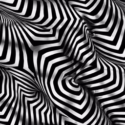 a very interesting black and white pattern