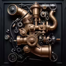 different types of valves that are in an industrial structure