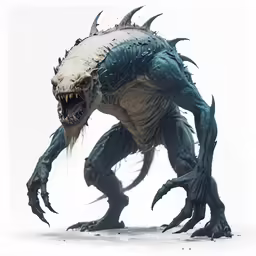 a big furry animal with very sharp teeth