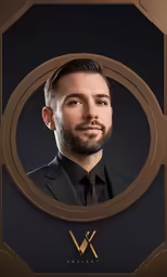 a man with a beard and a suit is seen