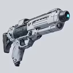 a futuristic weapon that looks like an object