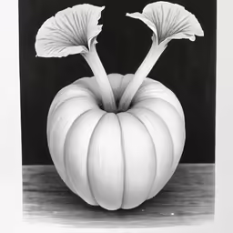 a black and white photo with an unusual shape