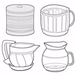 coffee pot and kettle drawing by the printables store