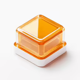 the square container with the lid is placed on a white surface