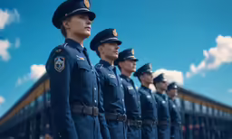 this is the military uniforms that police officers wear