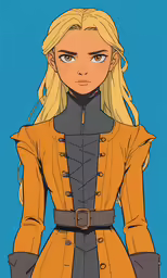 an image of a blond girl with yellow hair and blue eyes