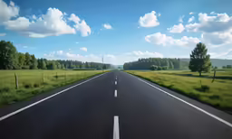 a picture of a highway in the country