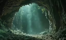 there is some light at the end of the cave