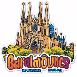 a cartoon castle on top of a hill