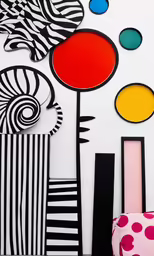 an arrangement of objects are in a room