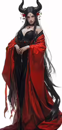 an image of a woman with horns on her head