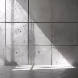 someone is walking past the concrete wall with their foot on the ground