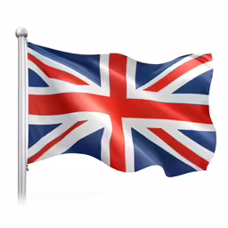 the british flag with one flag and the other flag