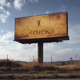 a huge billboard with an advertisement for the television show famous animals
