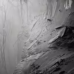 a close up of rain water on a floor