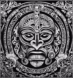 the face of a human being in a black and white drawing,the head and face of a person is drawn in black and white