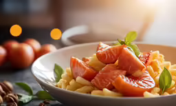 a dish of food sitting on a table