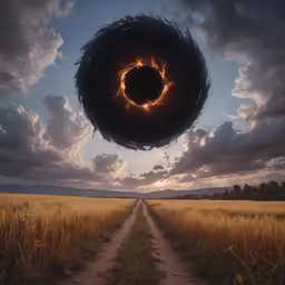an image of an eyeball moving through the air