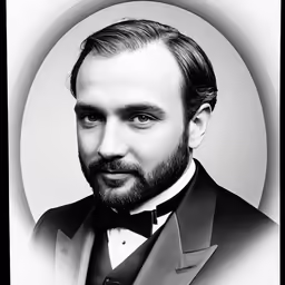 a man with a beard and a bow tie