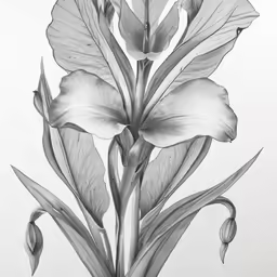 this is a drawing of some kind of flowers