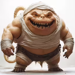 the cartoon character is smiling with his teeth