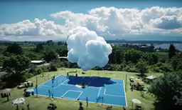 a very big cloud that is in the air