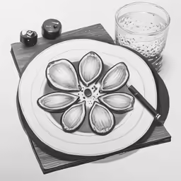 a plate that has some food on top of it