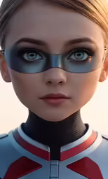 a beautiful woman wearing sci fiction makeup