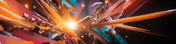 a colorful display of colorful streaks and lines