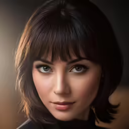an image of a woman with light blue eyes