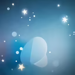 a picture of some shiny stars on blue