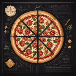 the pizza is covered in slices of pepperoni and tomato