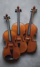 a group of four instruments sitting side by side
