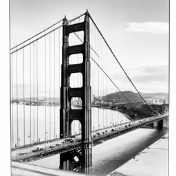 the bridge is tall and is very large