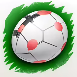 a ball has a marker on it