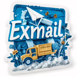 the back of a sign for exmail