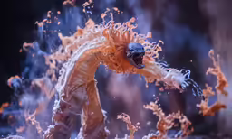 an action figure with fire flowing around