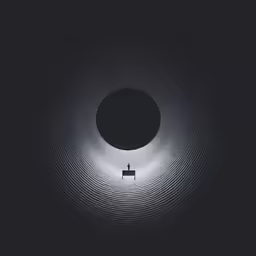 a light that is lit up in the dark
