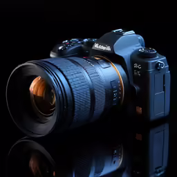 a camera that is sitting in the dark