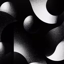 an abstract photo is shown with black and white colors