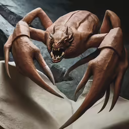 the 3d image shows an alien attacking its companion