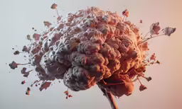 this is a picture of a huge brain on a stalk
