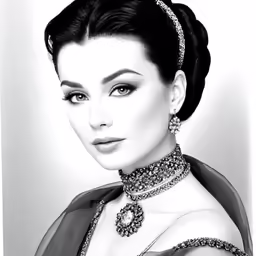 a woman with some jewelry on her neck
